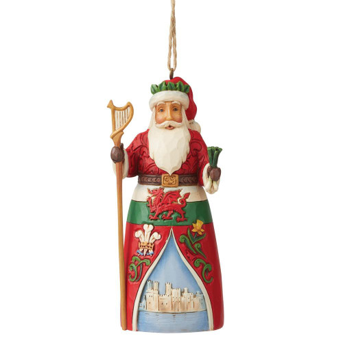 Welsh Santa Hanging Ornament
