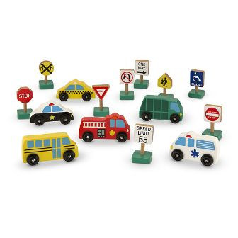 WOODEN VEHICLES and TRAFFIC SI