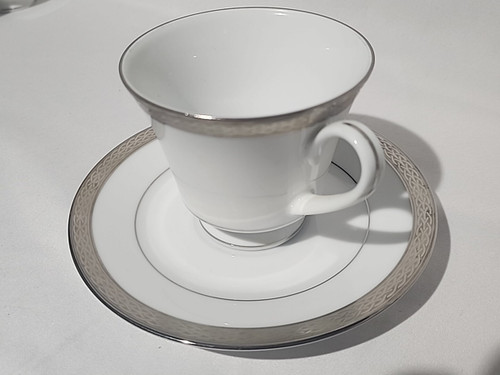 Queens Platinum Cup and Saucer