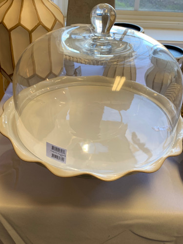 CAKE PLATTER AND DOME