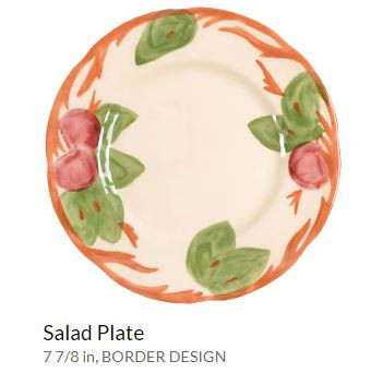 Apple Round Salad Plate