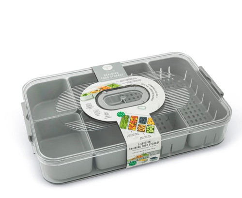 Core Home Kitchen 7 Section - Draining Storage Container