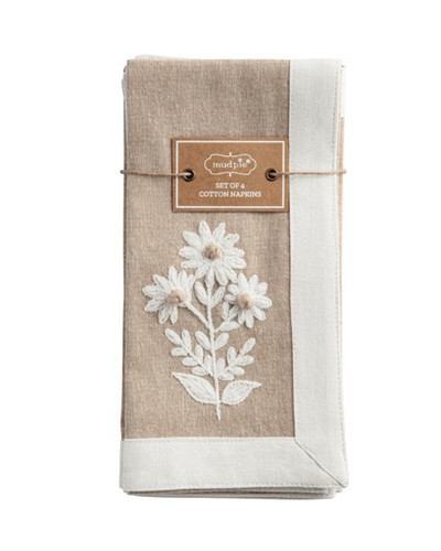 Flower Icon Cloth Napkins