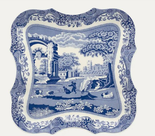 Blue Italian Large Devonia Tray
