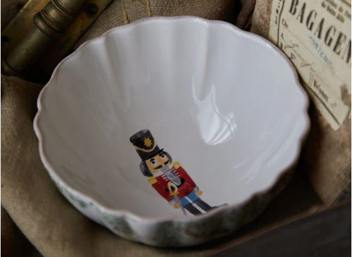 Nutcracker Christmas Dinnerware Round Soup Cereal Bowl