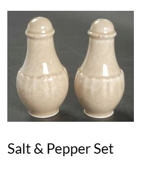 Impressions Mocha Salt and Pepper Shaker