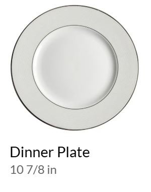 Opal Innocence Stripe Dinner Plate