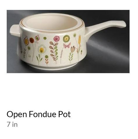 Sprite Open Fondue Pot