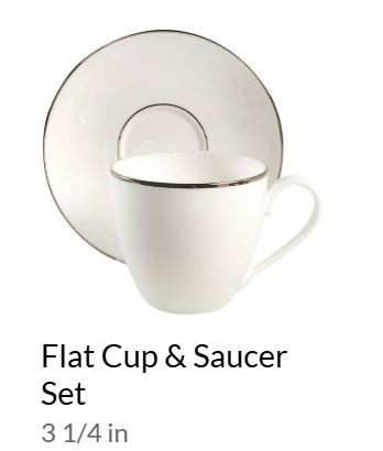 Continential Dining Platinum Cup and Saucer