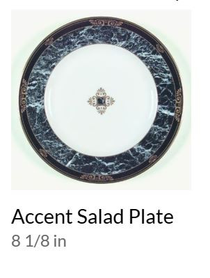 Dorian Marble Round Salad Plate
