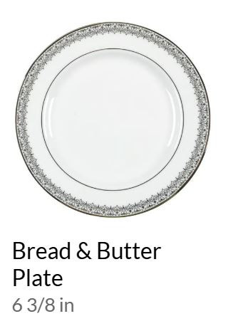 Lace Couture Bread and Butter Plate