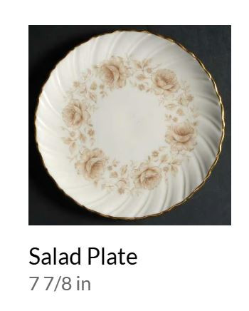 Coquette Round Salad Plate