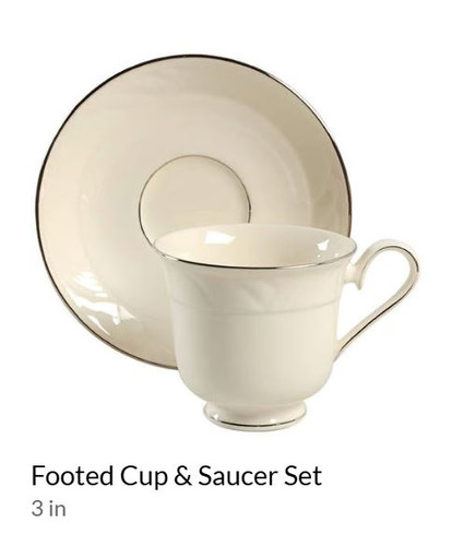 Sand Dune Platinum Cup and Saucer