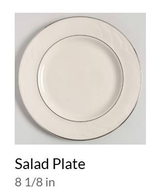 Sand Dune Platinum Round Salad Plate