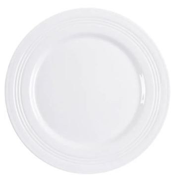 Tin Can Alley White 4 Circles Dinner Plate