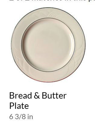 Sand Dune Platinum Bread and Butter Plate