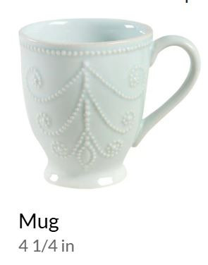 French Perle Ice Blue Mug