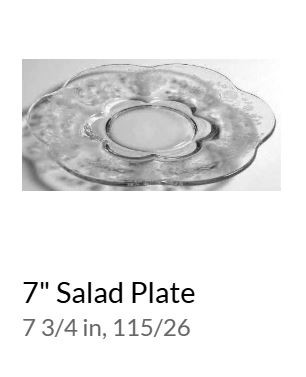 First Love Duncan Scalloped Salad Plate