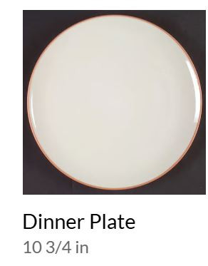 Colorwave Peach Dinner Plate