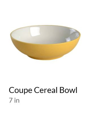 Colorwave Mustard Coupe Cereal Bowl