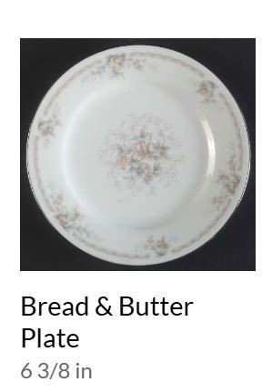Chambray Bread and Butter Plate
