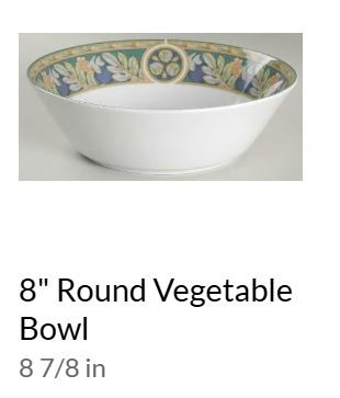 Brandywine Round Vegetable or Serving Bowl