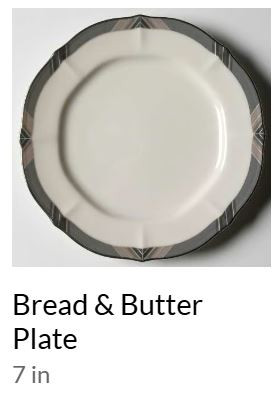 Midnight Majesty Bread and Butter Plate