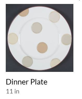 Mocha Java Dinner Plate