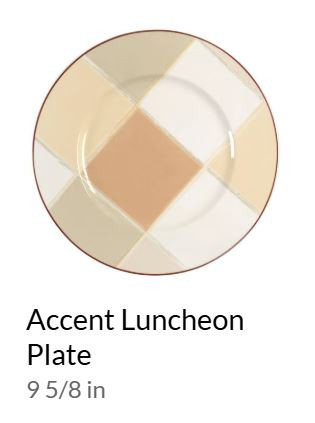 Mocha Java Round Luncheon Plate or Accent Plate