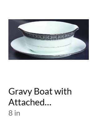 Segovia Gravy Boat and Stand