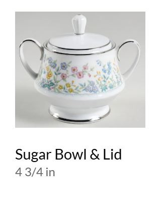 Spring Garden Sugar and Lid