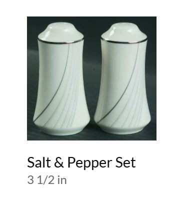 Sterling Tide Salt and Pepper Shaker