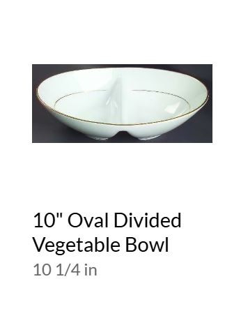 Dawn Divided Vegetable Bowl