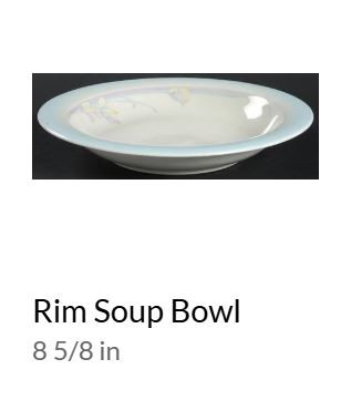 Rainbow End Rim Soup or Pasta Bowl