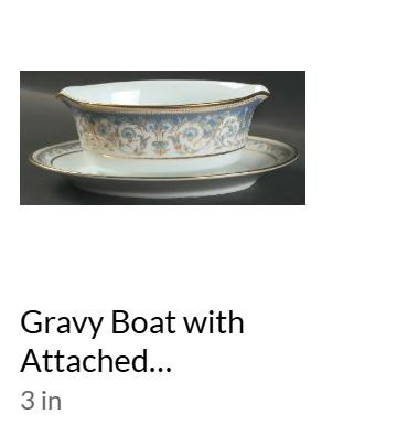 Polonaise Gravy Boat and Stand