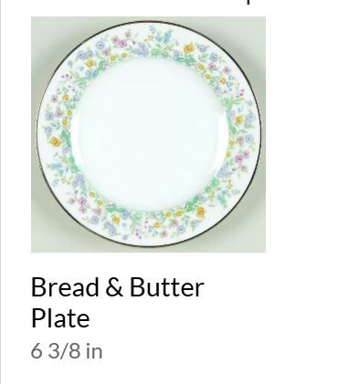 Spring Garden Bread and Butter Plate