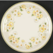 Daisy Garland Round Salad Plate
