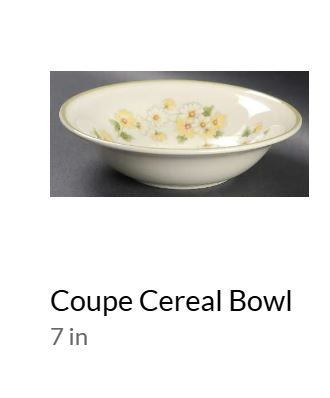 Daisy Garland Coupe Cereal Bowl