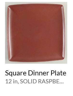 Colorwave Raspberry Square Accent Plate