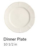 Chandon Gold Dinner Plate