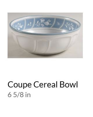 Victory Blue Coupe Cereal Bowl