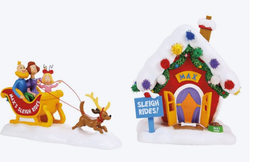 Max's Sleigh Rides Set of 2 Grinch