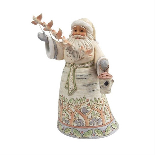 Brichwood Blessings - Js Hwc Fig Wdlnd Santa With Fl - Jim Shore Heartwood Creek