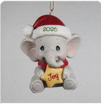 Precious Moment 2026 Dated - Elephant Ornament