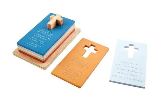 PRAYER PUZZLE STACKER - PRAYER PUZZLE STACKER - Mud Pie Gifts