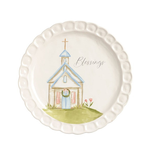 Mud Pie Gifts - Church Blessings Platter - Mud Pie Gifts