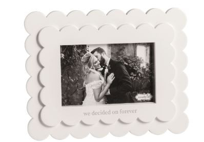 Mud Pie Gifts decided - On Forever Scallop Frame