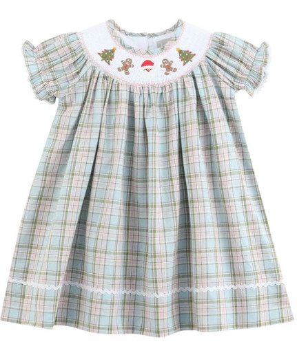 Pinkmas Plaid Christmas - Smocked Dress