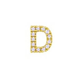 Mini Birthstone Charms White Gold 14 KT Gold Plated Brass Maya J