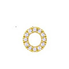 Mini Birthstone Charms White Gold 14 KT Gold Plated Brass Maya J